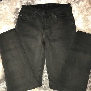 Dark olive green skinny jeans